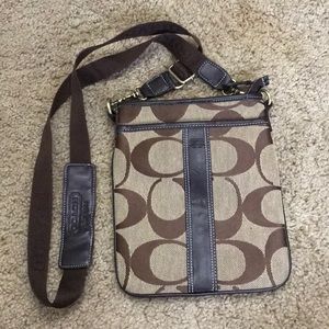 COACH BROWN CROSSBODY BAG